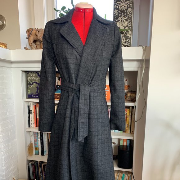 Reformation Long Fitted Coat XS - Picture 1 of 6